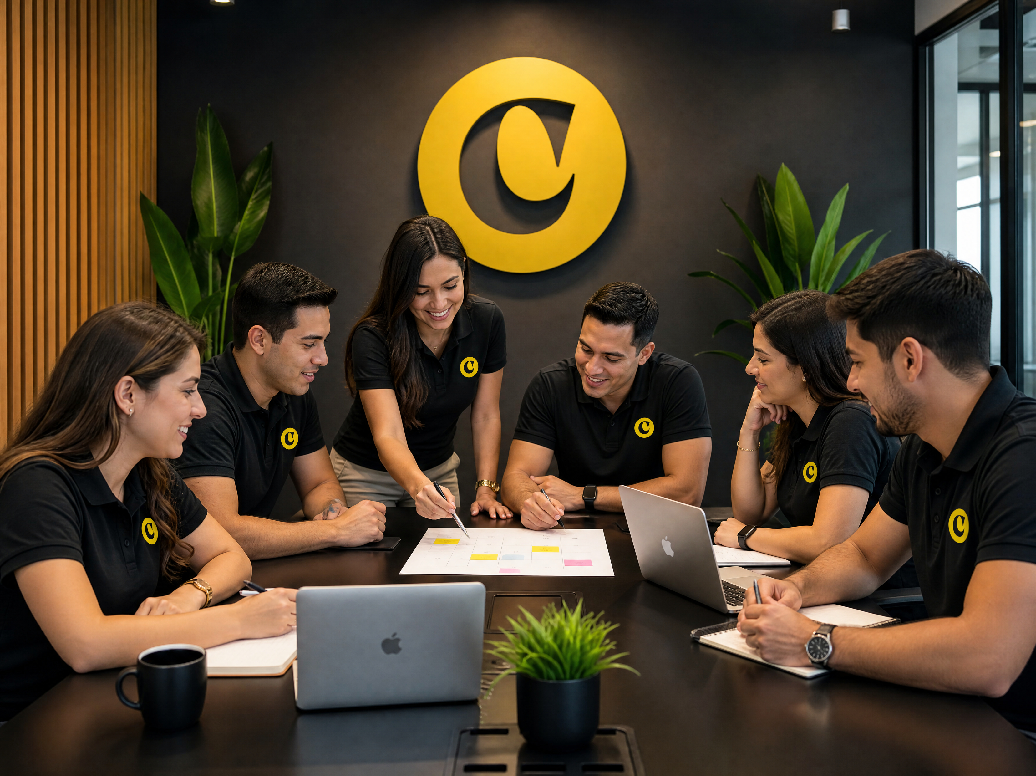 Equipo trabajando para llenar tu agenda